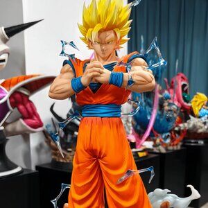30cm Anime Dragon Ball Super Saiyan Son Goku Fight Collection Figure